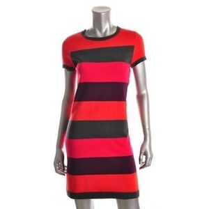 Calvin Klein Striped Knit Dress - Medium